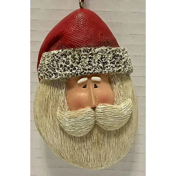 Santa Head Christmas Ornament 2005 Fiddlestix Penny Lane 4 Inch - Picture 1 of 3